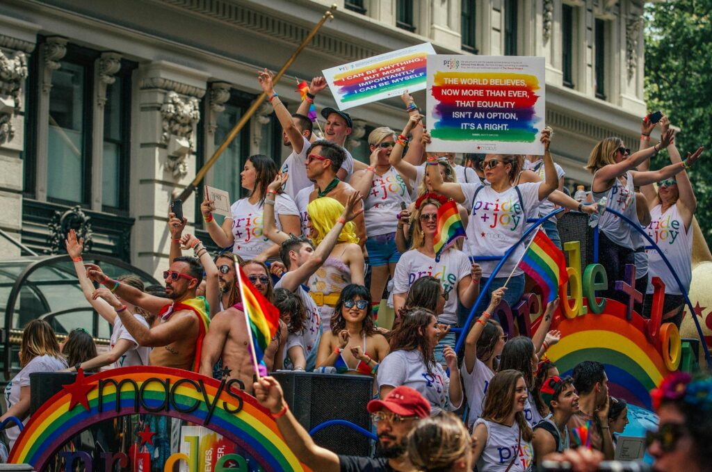 nyc pride parade glitter protest against nypd uniform ban 20250630002828124620